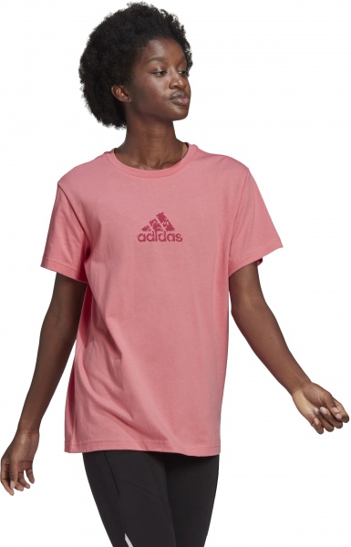 Футболка Adidas BRAND ICONS TEE GJ6537 р.S рожевий