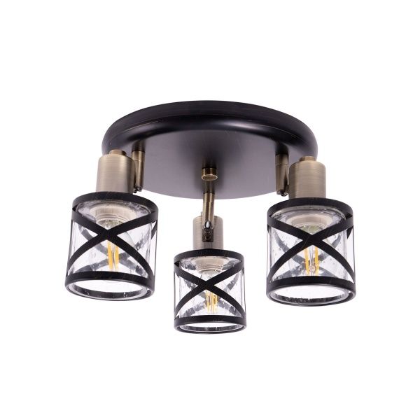 Спот Altalusse INL-6146C-03 3x40 Вт E14 антична бронза/венге 