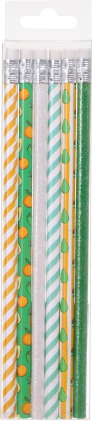 Олівець чорнографітний з гумкою Avocado