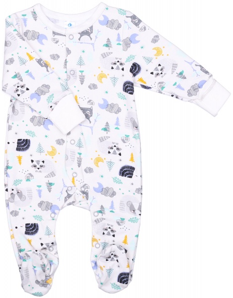 Комбінезон унісекс Minikin р.62 білий із принтом 