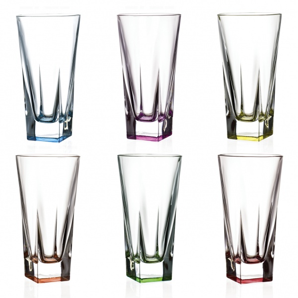 Набір склянок для води Fusion colour 380 мл 6 шт. RCR 
