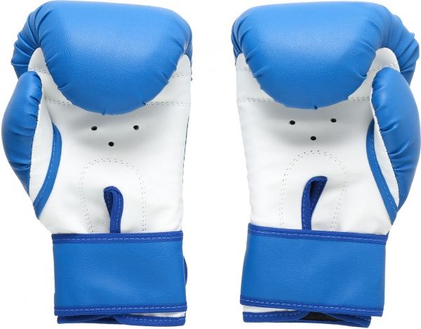 Боксерские перчатки SPORTKO 12oz голубой с белым