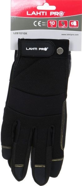 Перчатки Lahti Pro защитные усиленные и армированные с покрытием микрофибра XL (10) L281010K