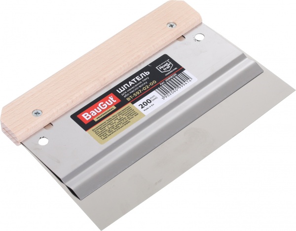 Шпатель для нанесения лака или масло-воска 200 мм. BauGut BT-597-02-00