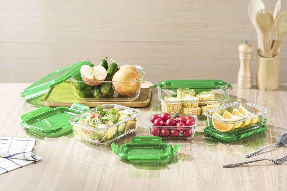 Контейнер для зберігання Flamberg Original Rectangular Green 2200 мл