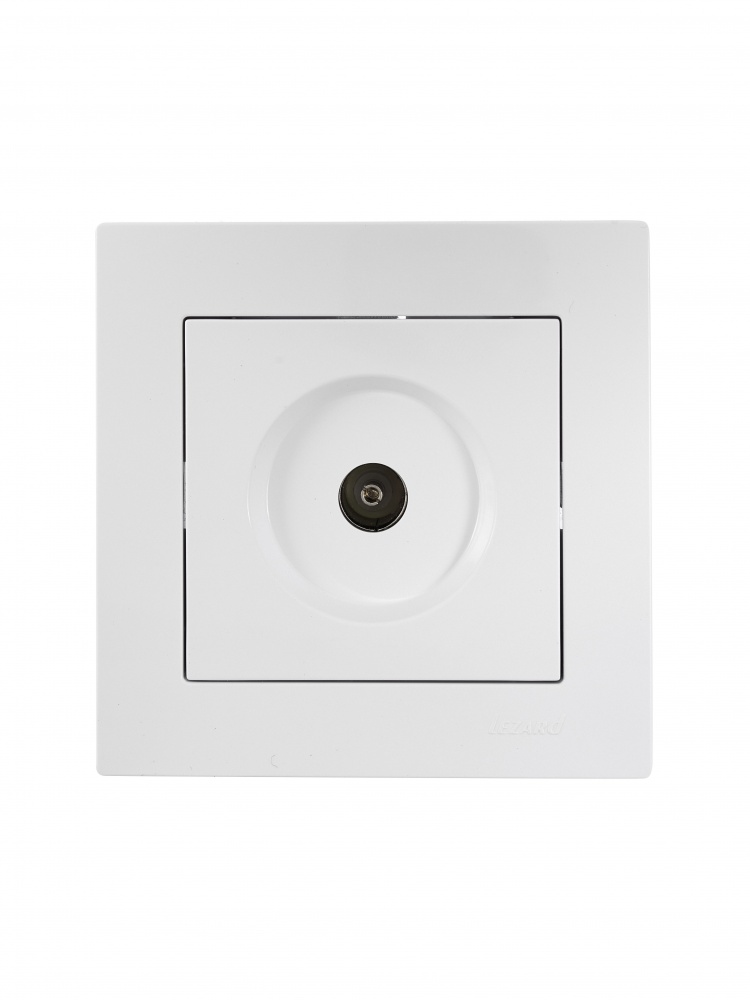Розетка TV прохідна 1 Lezard Vesna IP20 білий 742-0288-129