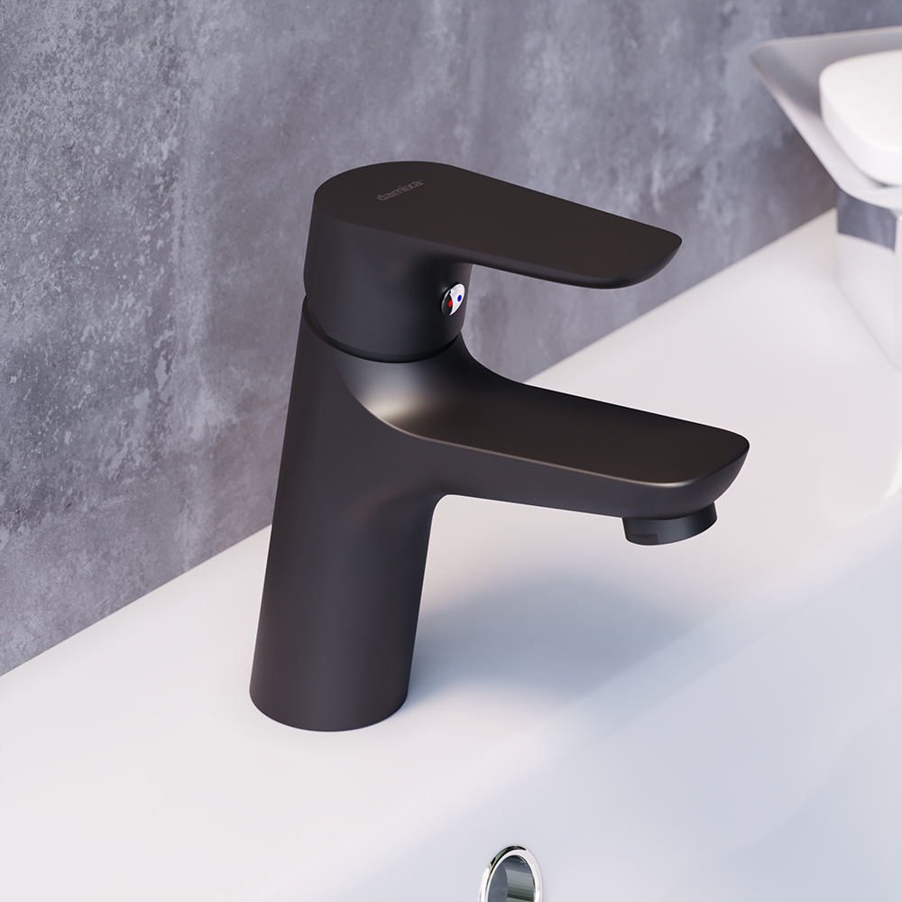 Змішувач для умивальника Damixa Jupiter 770210301 чорний