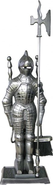 Камінний набір Flamma Лицар Срібний 45А