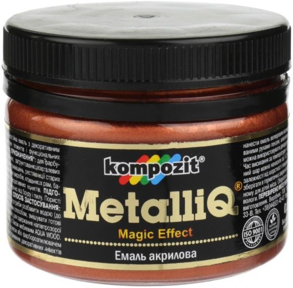 Эмаль акриловая MetalliQ Kompozit медь 0,086 л