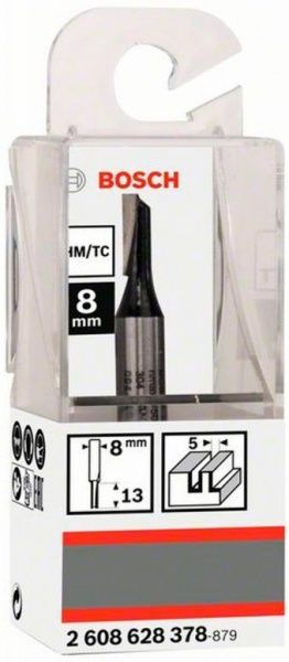 Фреза пазовая концевая цилиндрическая Bosch 5/12,7/51 ММ, ХВ. 8ММ 2608628378