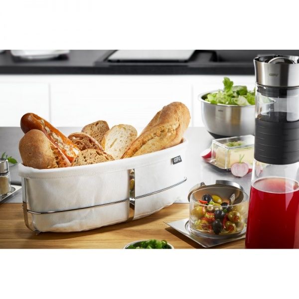 Кошик для хліба Brunch овальний білий (33661) Gefu