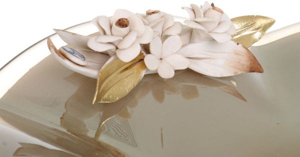 Фруктовница серая Quadrifoglio CN 1006/GRY/C White cristal