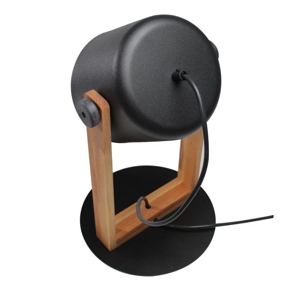 Настольная лампа Светкомплект LOFT TB 160 1x40 Вт E27 черный/дерево 