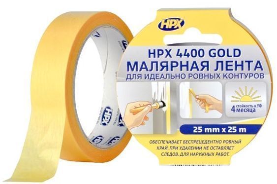 Лента малярная HPX 4400 для идеальных краев 25 м FP2525