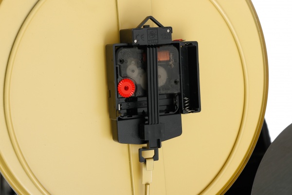 Годинник настінний металевий 90х40 см бірюзовий із золотим