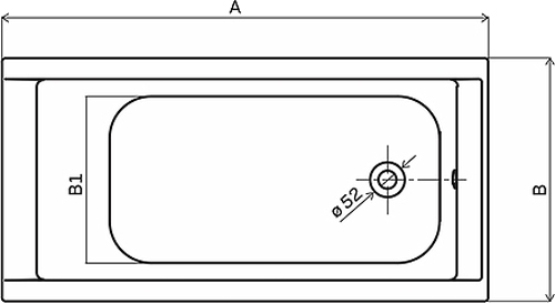 Ванна Supero 5342000 160х70 см прямоугольная 