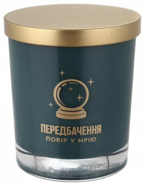 Свеча в стакане с предсказанием аромат эскада 