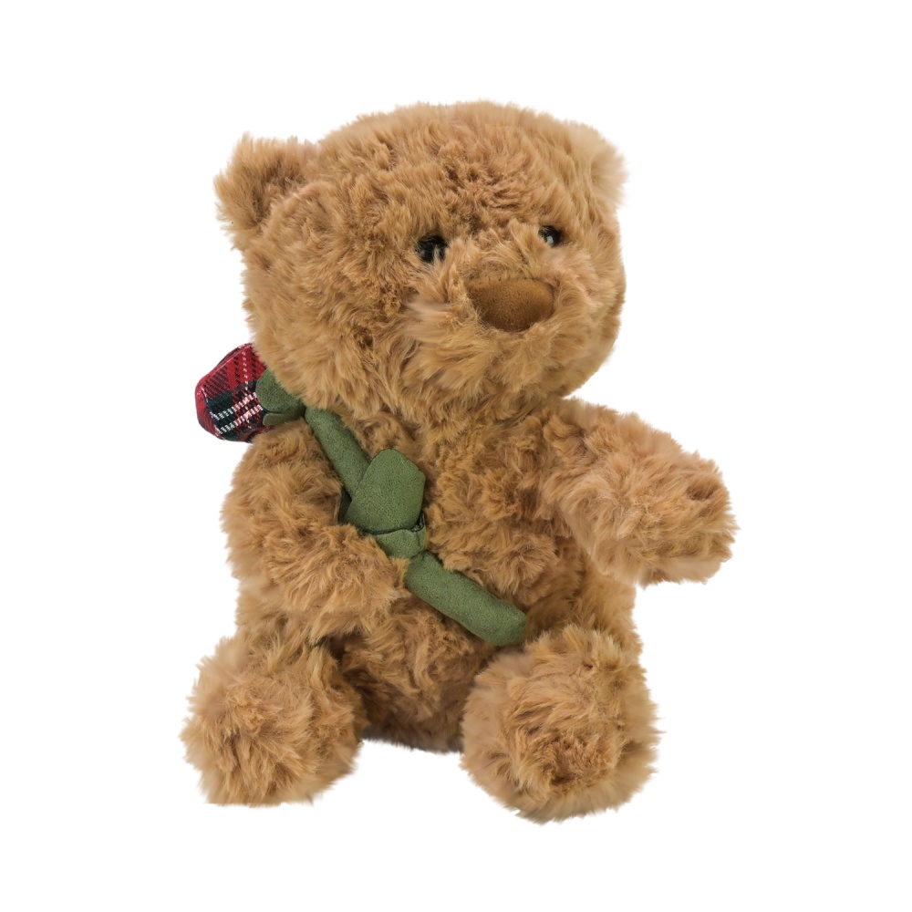 М'яка іграшка Shantou Ведмідь з трояндою коричневий E8301