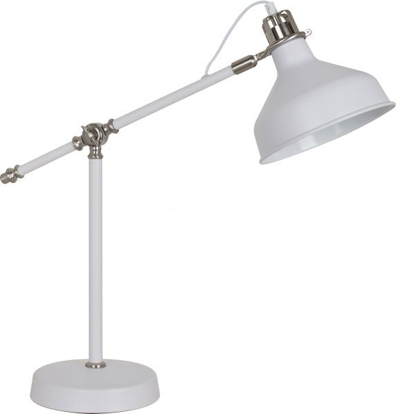 Настільна лампа декоративна Camelion Amsterdam KD-425 С71 1x40 Вт E27 білий/хром 