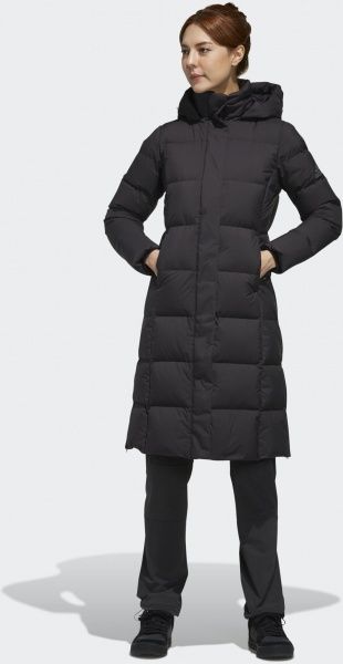 Куртка Adidas W LONG DOWN PK EH3987 40 черный