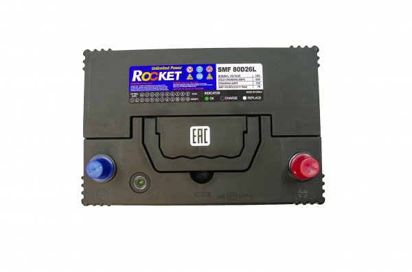 Аккумулятор автомобильный Rocket 4352 70Ah 600A 12V 80D26L «+» справа (80D26L)