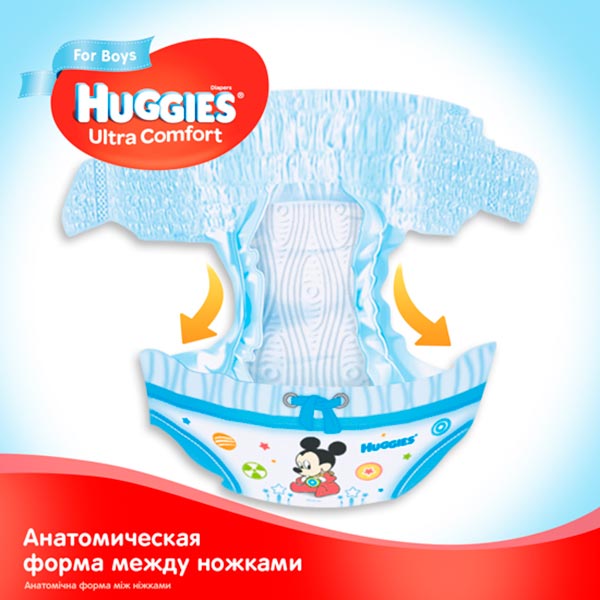 Підгузки Huggies Ultra Comfort Boy 4 8-14 кг 100 шт.
