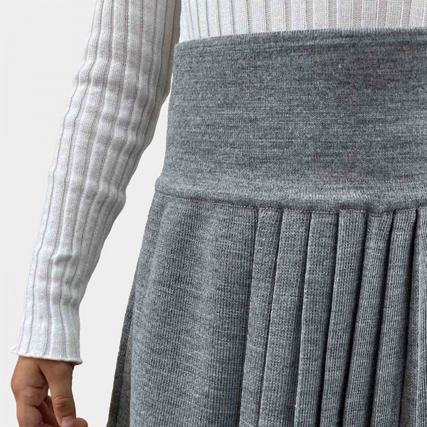 Юбка Герда с люрексом меланж ART KNIT р.116–122 серый 022461 