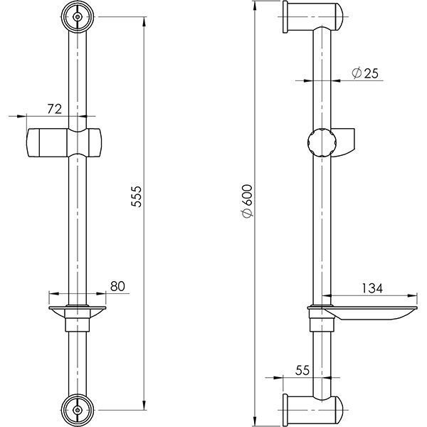 Душовий набір Rubineta Varianta-Delta 624101 