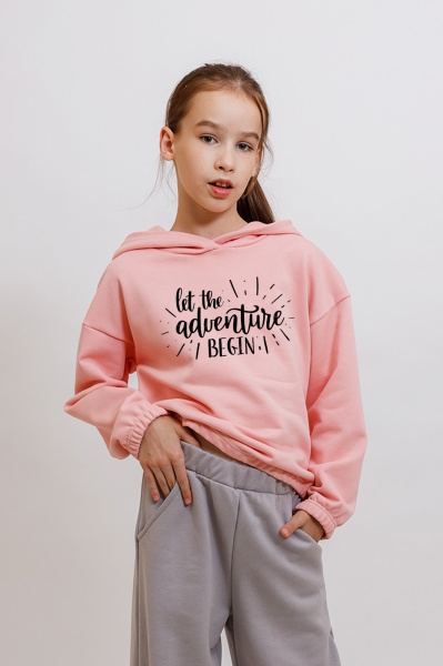 Худи для девочки KOSTA р.146 розовый 2525-7 