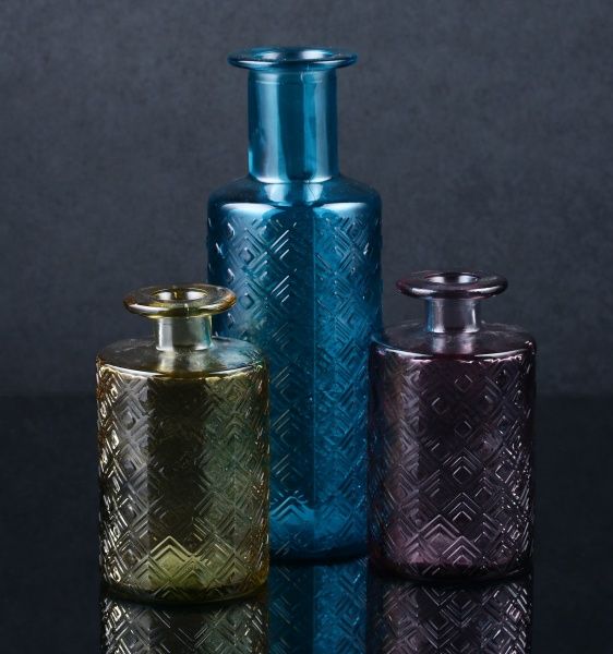 Ваза стеклянная желто-золотая NIHON 16 см San Miguel