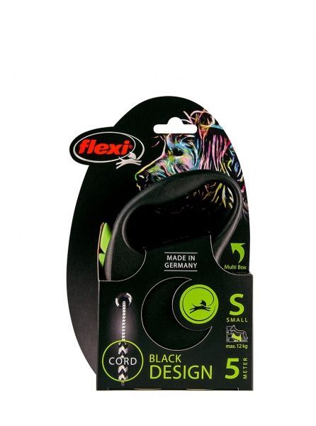 Поводок-рулетка Flexi Black Design S зеленый