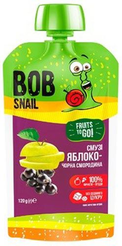 Смузі Bon Snail Яблуко-чорна смородина 120 г