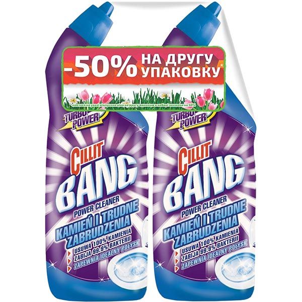 Засіб для чищення унітаза Cillit Bang Gel Original 2x750 мл