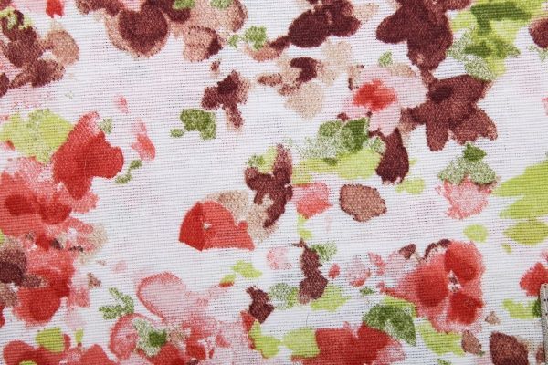 Раннер Акварель Яркие цветы 40x140 см белый с коралловым La Nuit 