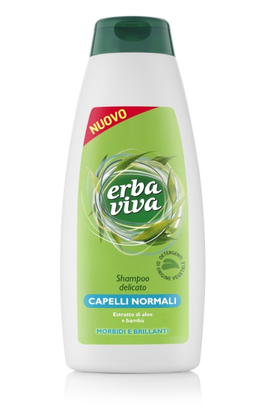 Шампунь Erba Viva Деликатный для нормальных волос с экстрактом бамбука и алоэ 500 мл