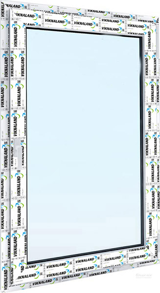 Окно поворотно-откидное VIKNALAND В 70 800x1200 мм правое 