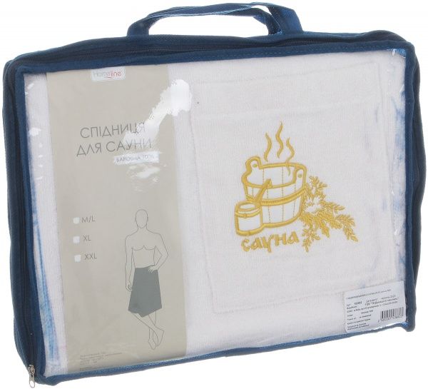 Спідниця для сауни р. M/L білий 