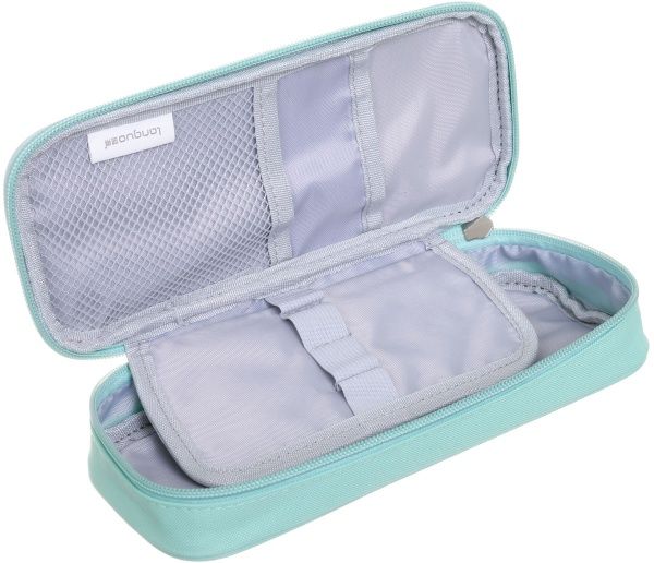 Пенал Hello з декоративною бірюзовою рослиною бірюзовий