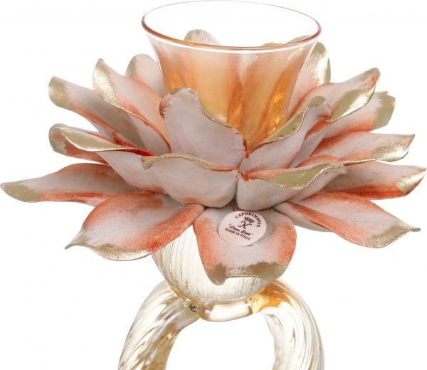 Свічник Pigna Noce 19х19х25 CD2270/NC White cristal