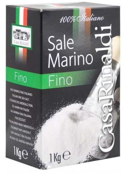 Соль морская мелкая 100% Italiano 1000 г Casa Rinaldi