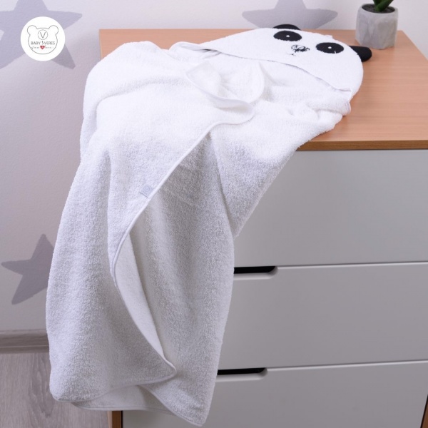 Пелюшка після купання Baby Veres Panda 80x120 см білий 190.04 