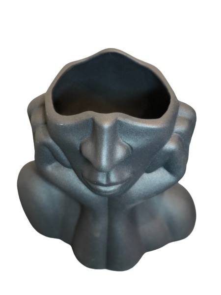 Ваза керамическая Nana ceramics Леди 22 см черный муар