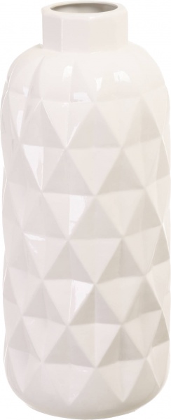 Ваза керамическая Nana ceramics Моли 63 см белый глянец 