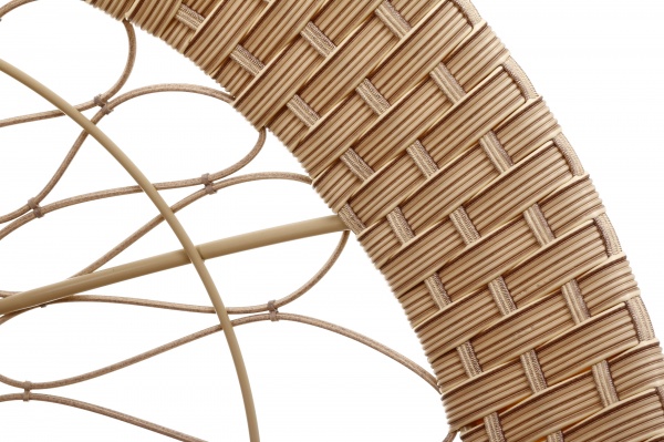 Кресло-кокон Сфера Люкс плетение орегон солома