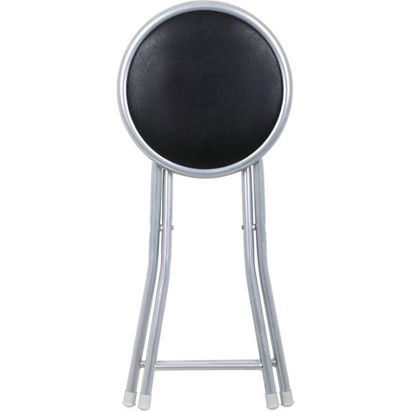 Табурет раскладной Button черный / серый 