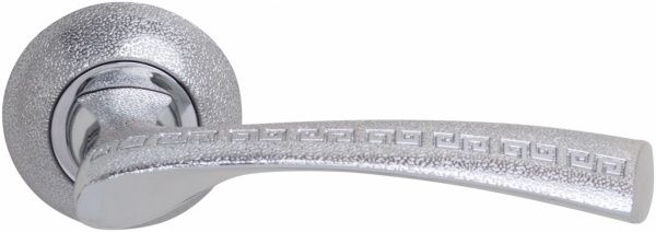 Ручка на розетці  Jolie матовий хром