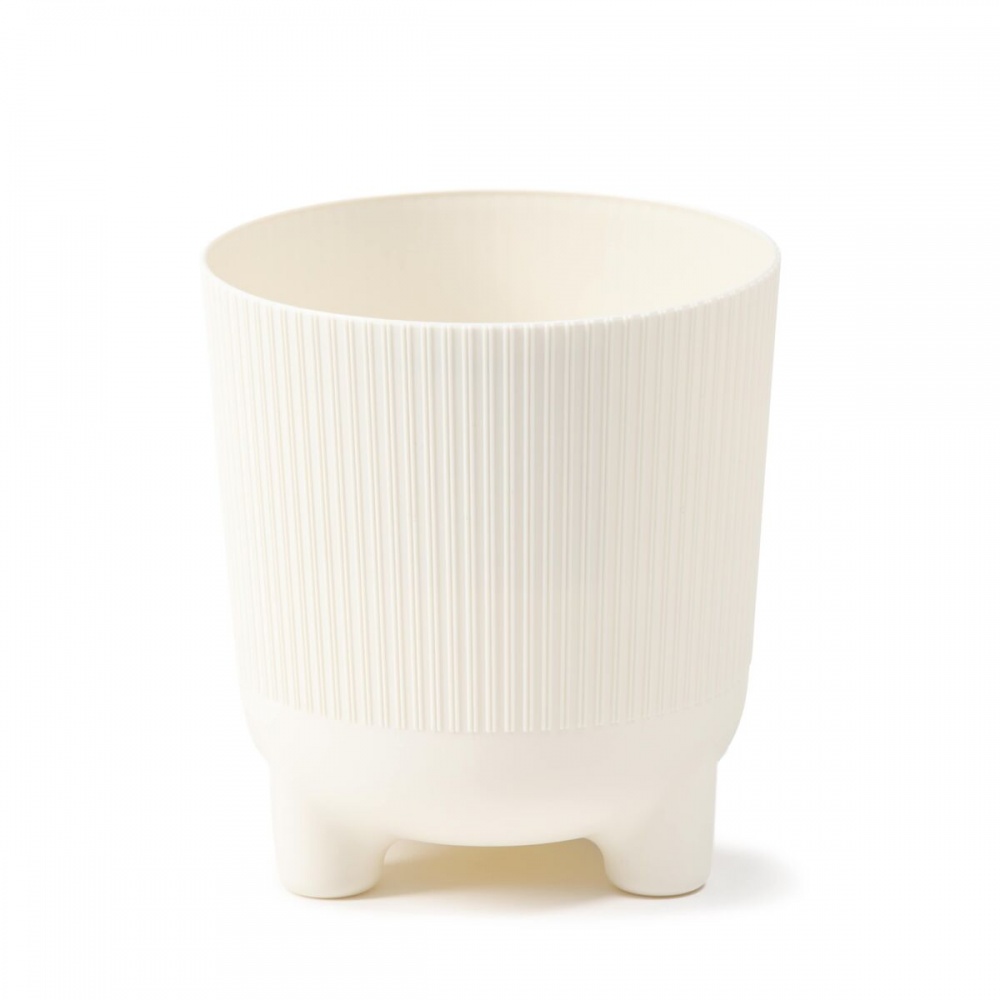 Вазон пластик ARIA jumper круглый кремовый 2,4 л Ламела (9742264)