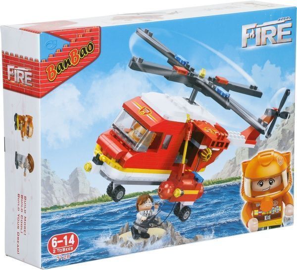 Конструктор BanBao пожарные Вертолет