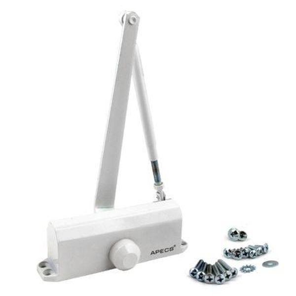 Доводчик дверной Apecs DC-20.4/1050/100-А1-W белый 100 кг