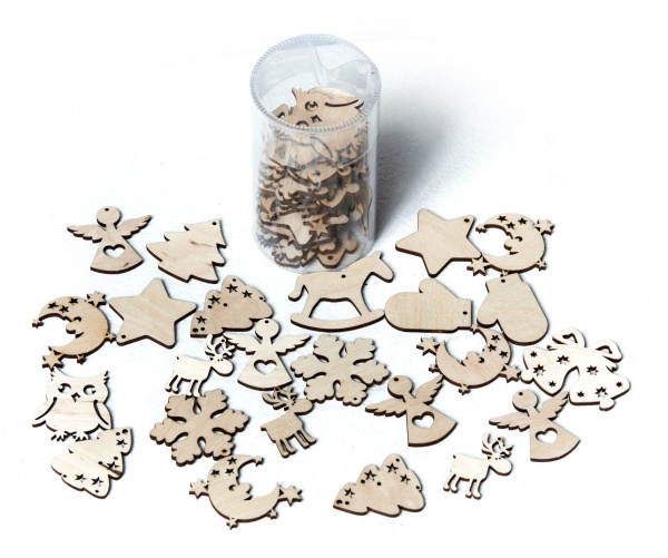 Фигурка декоративная фанера 38 шт. 1280 